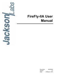 FireFly-IIA User Manual - Jackson Labs Technologies, Inc.