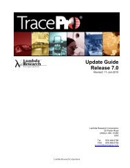 Introduction to TracePro 7.0 - Oxytech