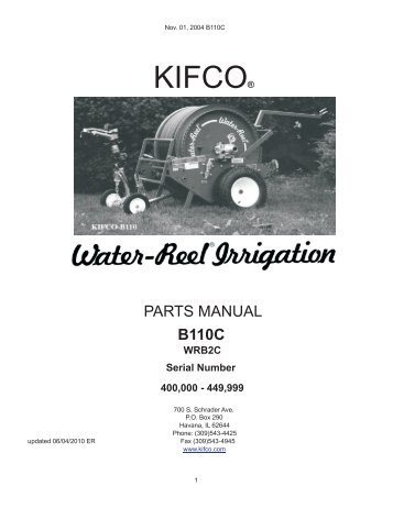 Download Parts Manual - Kifco