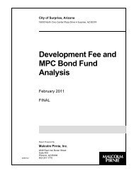 Development Fee and MPC Bond Fund Analysis