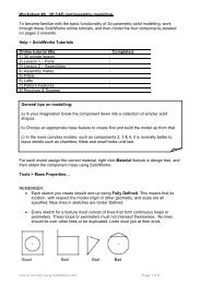 Worksheet #8. 3D CAD part/assembly modelling.