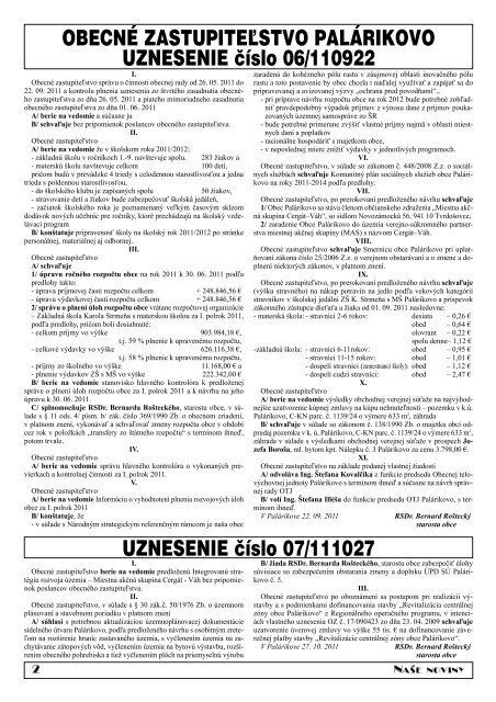 Číslo 5/2011 - Obec Palárikovo
