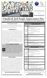 Claudia & Jack Feagin Appreciation Day