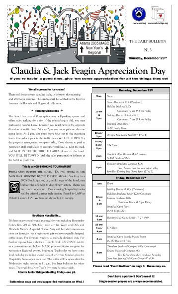 Claudia & Jack Feagin Appreciation Day