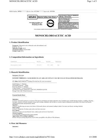 MSDS PDF/M/MONOCHLOROACETIC ACID.pdf