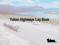 Highway Log - Highways and Public Works - Government of Yukon