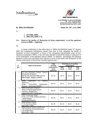 No. BSNL/39-6/SR/2008 Dated, the 04th June, 2008 To 1. All CGMs ...