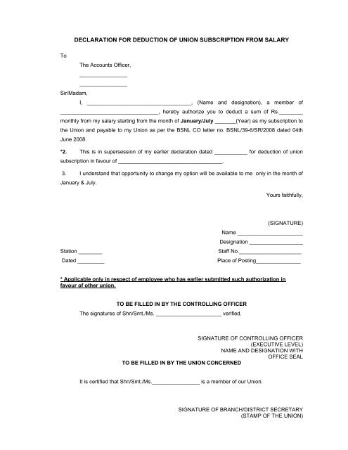 No. BSNL/39-6/SR/2008 Dated, the 04th June, 2008 To 1. All CGMs ...
