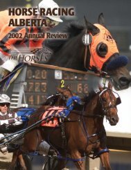 2002 Annual Report - Horse Racing Alberta