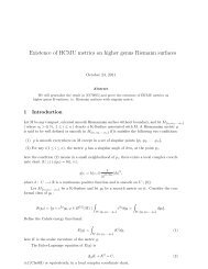 Existence of HCMU metrics on higher genus Riemann surfaces