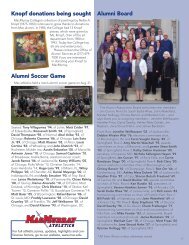 Alumni Soccer Game - MacMurray College