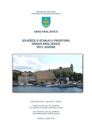 IzvjeÅ¡Äe o stanju u prostoru 2013 - Grad Kraljevica