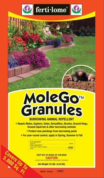 Ferti-Lome MoleGo Granules Label - Do My Own Pest Control