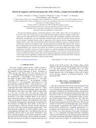 Electrical, magnetic, and thermal properties of the δ-FeZn10 ...