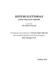 SISTEMI ELETTORALI - Assemblea Legislativa