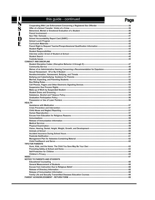 A Reference Guide of the Bakersfield City School District