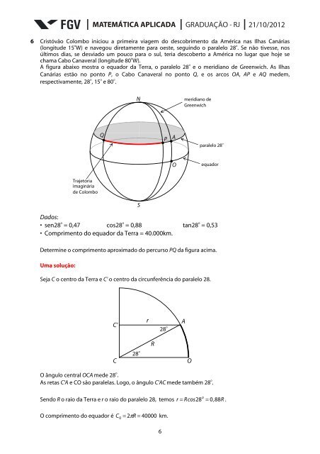 ResoluÃ§Ã£o da Prova de MatemÃ¡tica Aplicada