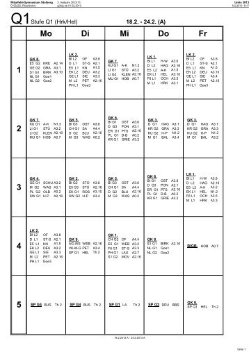 Stundenplan 2. Halbjahr (PDF) - Ritzefeld-Gymnasium