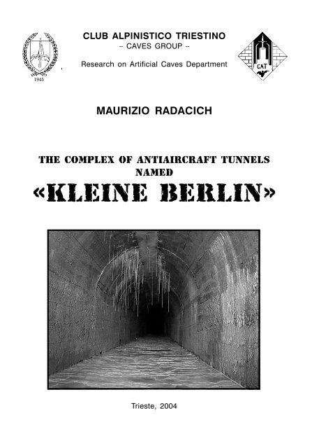 Kleine Berlin libretto inglese.pmd - Club Alpinistico Triestino