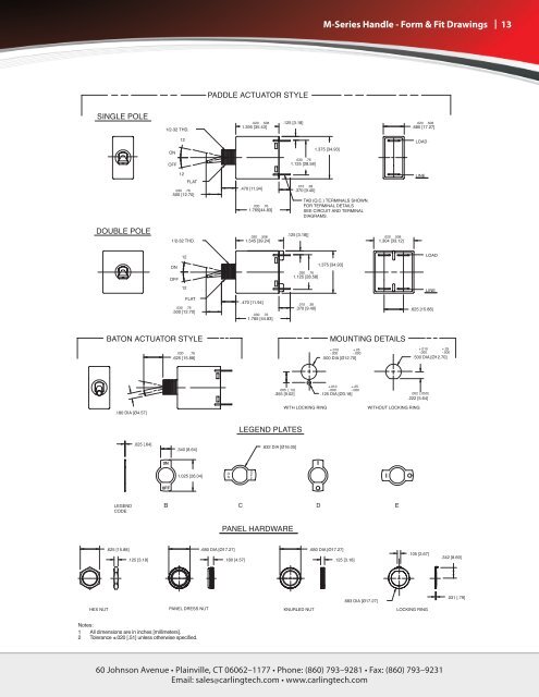 M-Series Circuit Breaker [pdf] - carlingtech.com