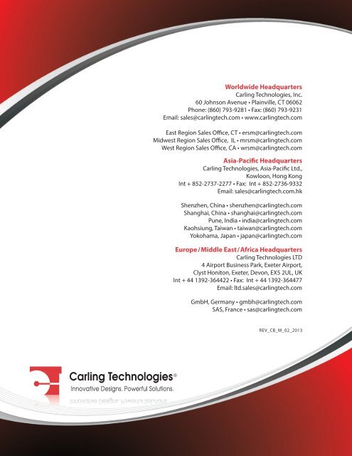 M-Series Circuit Breaker [pdf] - carlingtech.com