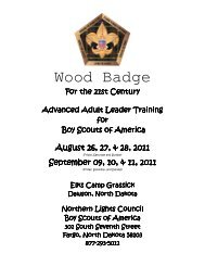 Wood Badge - Northern Lights Council
