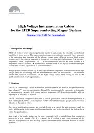 High Voltage Instrumentation Cables for the ITER Superconducting ...