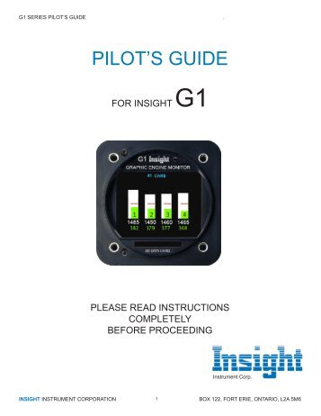 G1 Pilot's Guide.indd - Insight Avionics