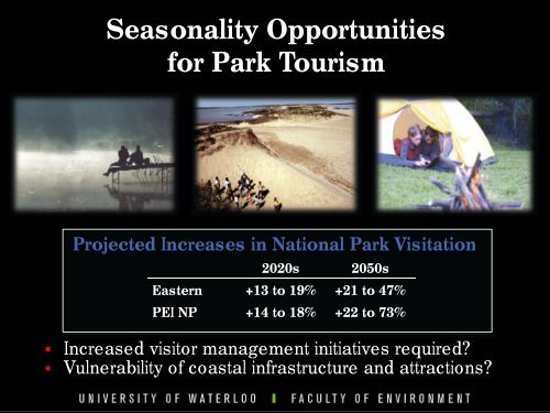 PEI Tourism Opportunities under Climate Change - UPEI Projects