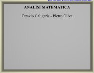 ANALISI MATEMATICA Ottavio Caligaris - Pietro Oliva