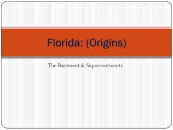 Florida Basement Geology - Gondwana Research