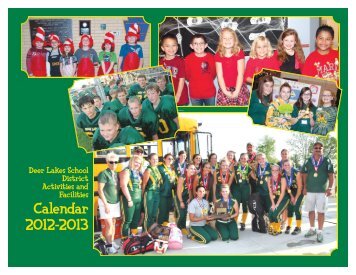 Calendar 2012-2013 - Deer Lakes School District