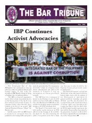 The Bar Tribune Vol. 5 No. 4 - May 2008 - Integrated Bar of the ...