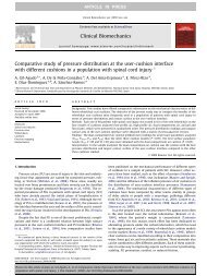 Comparative study of pressure distribution at the user ... - Aidacare