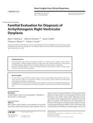 Familial Evaluation for Diagnosis of Arrhythmogenic Right ...