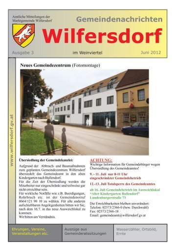 Ausgabe 3/2012 - Marktgemeinde Wilfersdorf