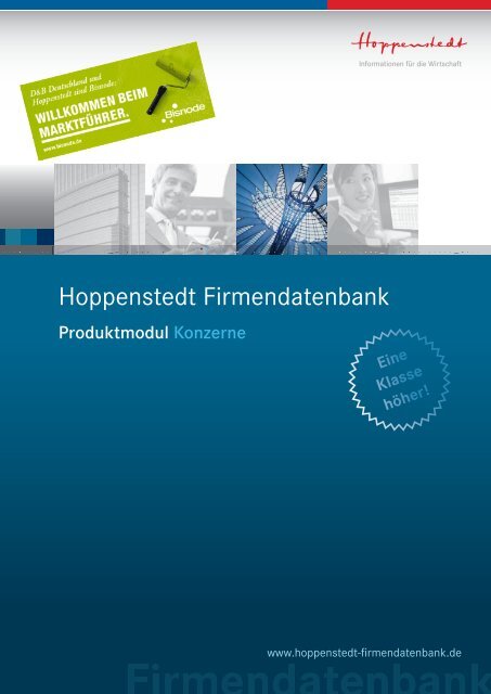 Konzernstrukturen - Hoppenstedt Firmendatenbank
