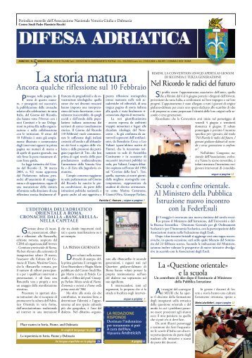 Il numero di Maggio 2010 - Associazione Nazionale Venezia Giulia ...