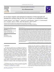 In vivo bone response and mechanical evaluation of ... - Dutch