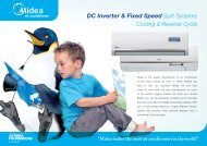 DC Inverter & Fixed Speed Split Systems Cooling ... - Mideaair.com.au