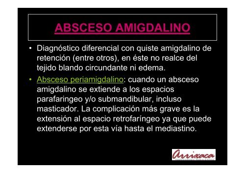 REVISIÓN DE LOS ABSCESOS CERVICALES. Utilidad de la TCMD