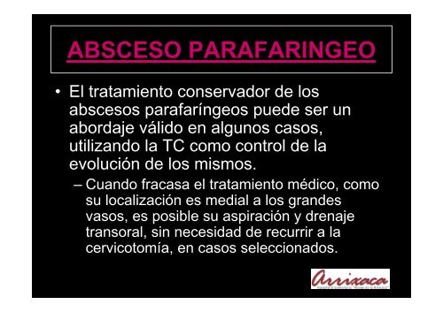 REVISIÓN DE LOS ABSCESOS CERVICALES. Utilidad de la TCMD