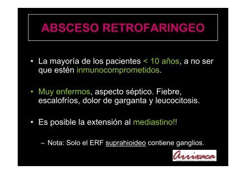 REVISIÓN DE LOS ABSCESOS CERVICALES. Utilidad de la TCMD