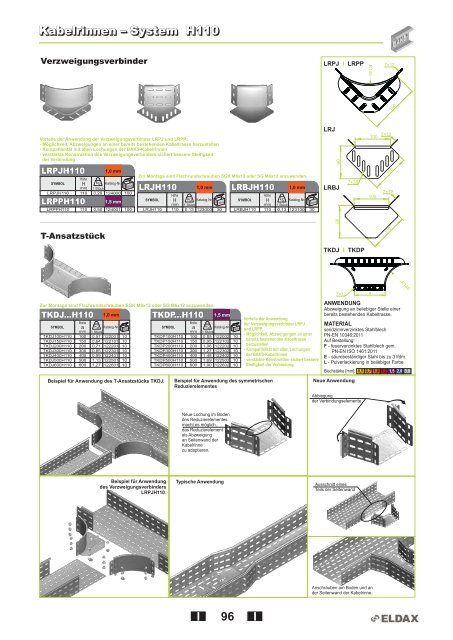 Kabelrinnen â System H42 Kabelrinnen â System H42