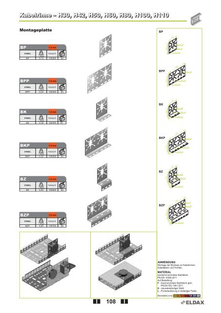 Kabelrinnen â System H42 Kabelrinnen â System H42