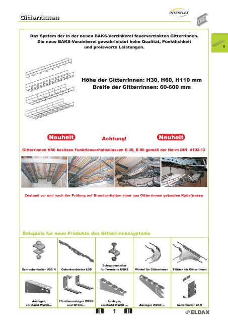 Kabelrinnen â System H42 Kabelrinnen â System H42