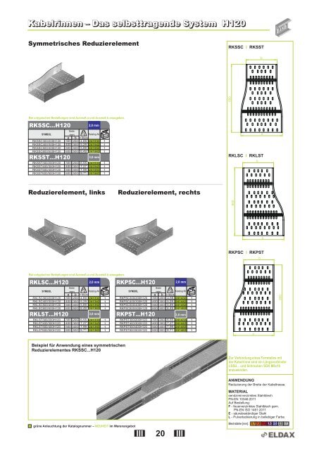 Kabelrinnen â System H42 Kabelrinnen â System H42