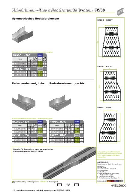 Kabelrinnen â System H42 Kabelrinnen â System H42