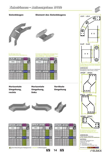 Kabelrinnen â System H42 Kabelrinnen â System H42