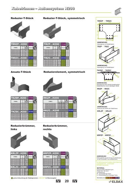 Kabelrinnen â System H42 Kabelrinnen â System H42